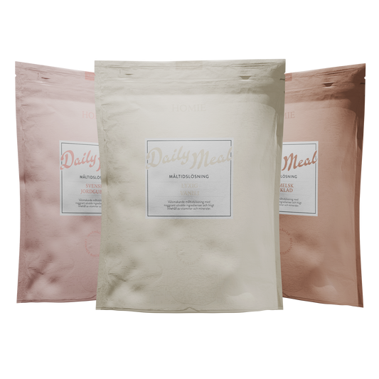 Daily Meals 3x600g - Choklad, Vanilj & Jordgubb