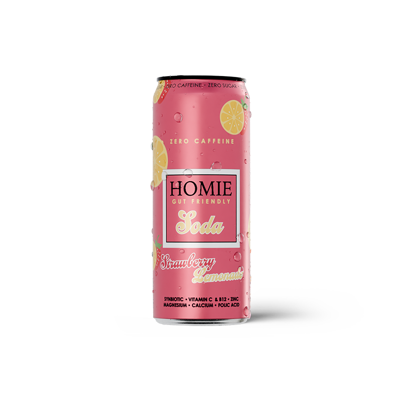 Homie Soda Strawberry Lemonade