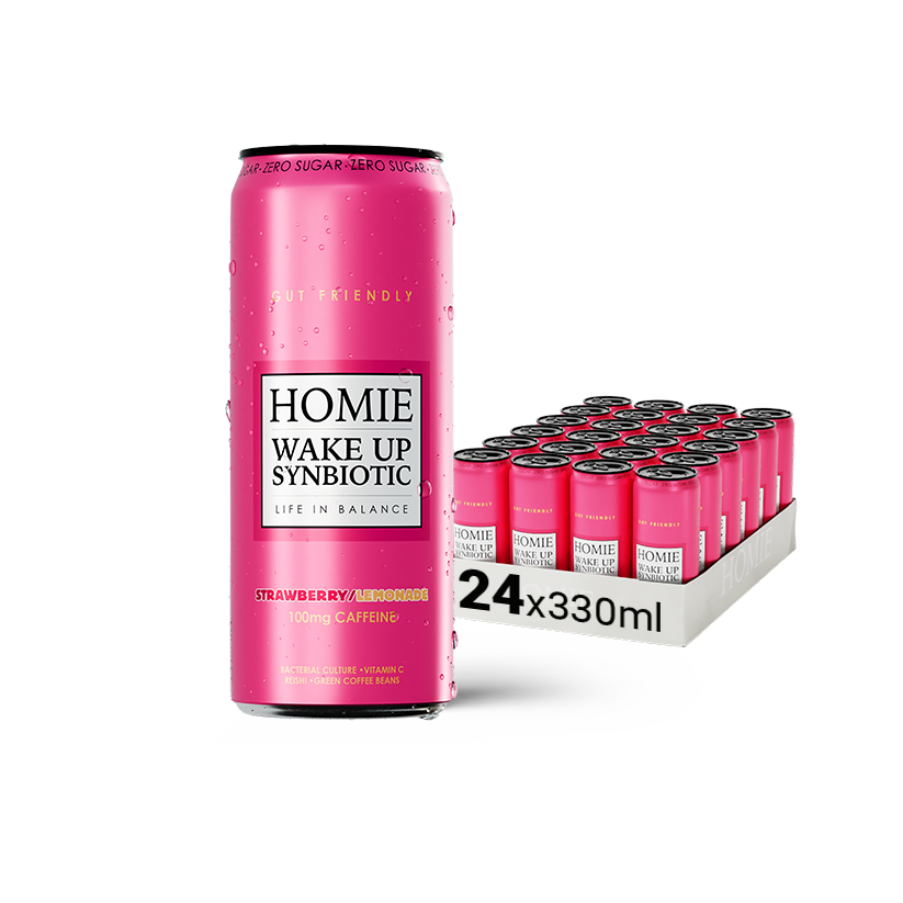 Wake Up Synbiotic Strawberry Lemonade x 24